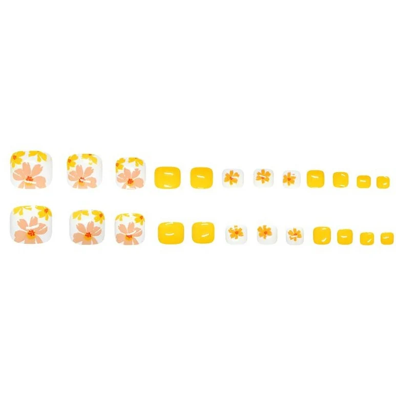 Floral Nail Art Pediküre Set Karnz