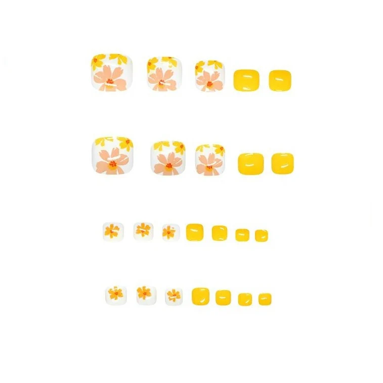 Floral Nail Art Pediküre Set Karnz