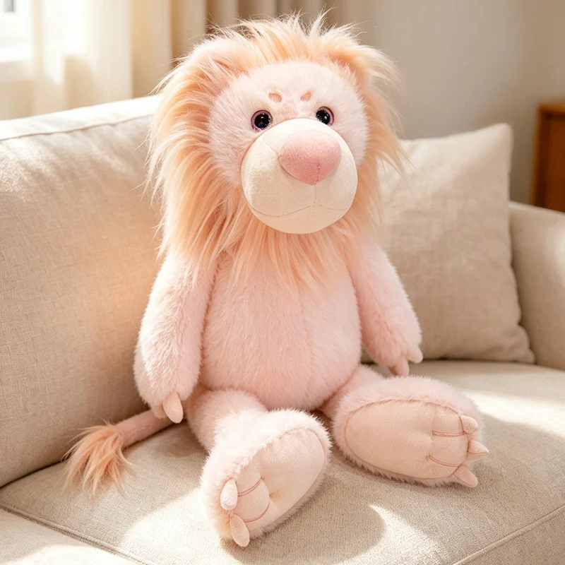 Plush Hugging Mane Lion Cuddle Doll with Oversized Paws and Bean-Fill Body Stornfield
