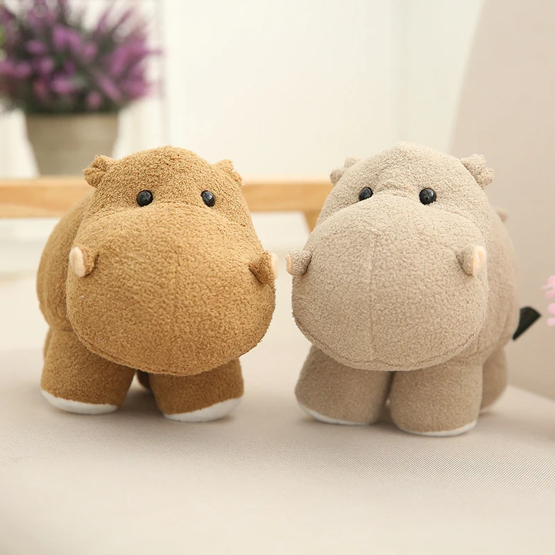 Plush Hippo Cuddle Pillow with Weighted Core and Ultra-Soft Microfleece Cover Stornfield