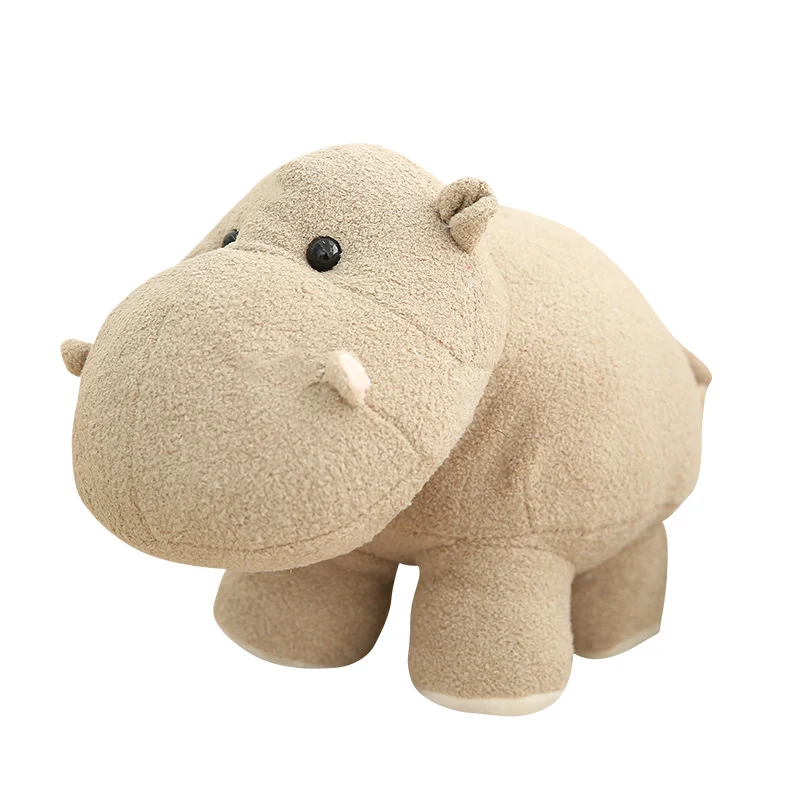 Plush Hippo Cuddle Pillow with Weighted Core and Ultra-Soft Microfleece Cover Stornfield