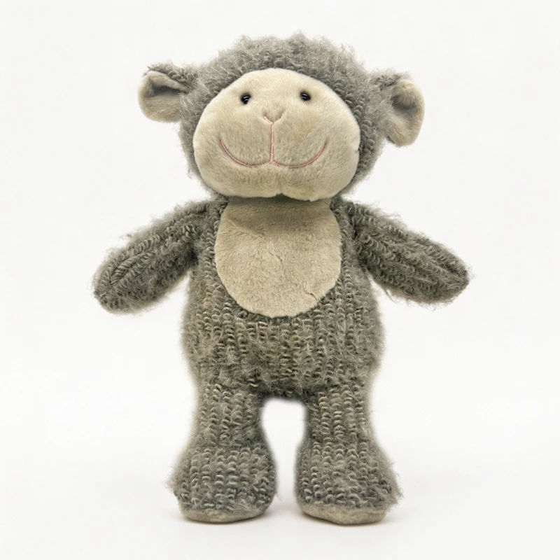 Plush Curly-Knit Sitting Teddy Bear Decorative Soft Toy Stornfield