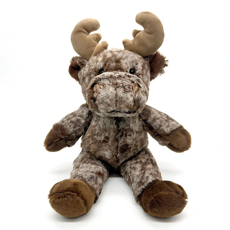 Plush Cow Cuddle Companion with Soft Faux-Fur, Embroidered Face & Huggable Snout Stornfield