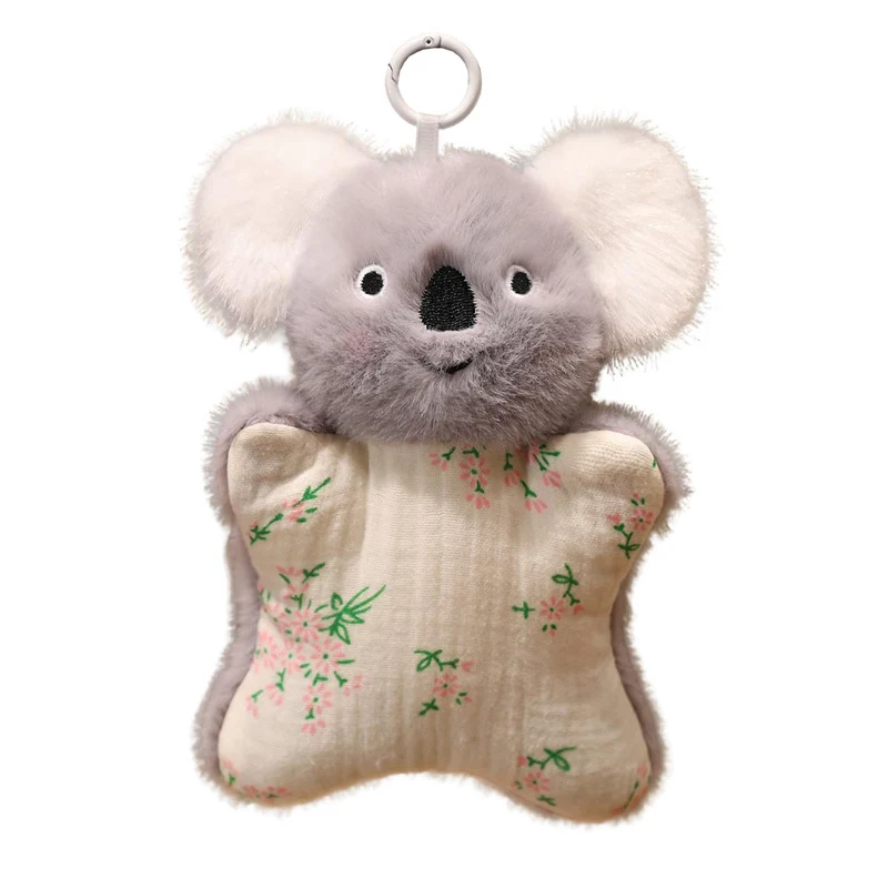 Plush Bunny Muslin Comforter with Faux-Fur Head, Star-Shaped Cuddle Pillow & Hanging Loop Stornfield