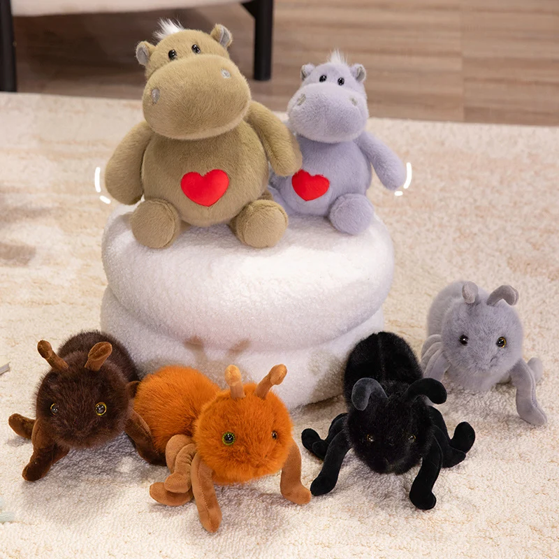 Plush Ant-Inspired Cuddle Toy with Multiple Velvety Legs and Soft Faux-Fur Stornfield