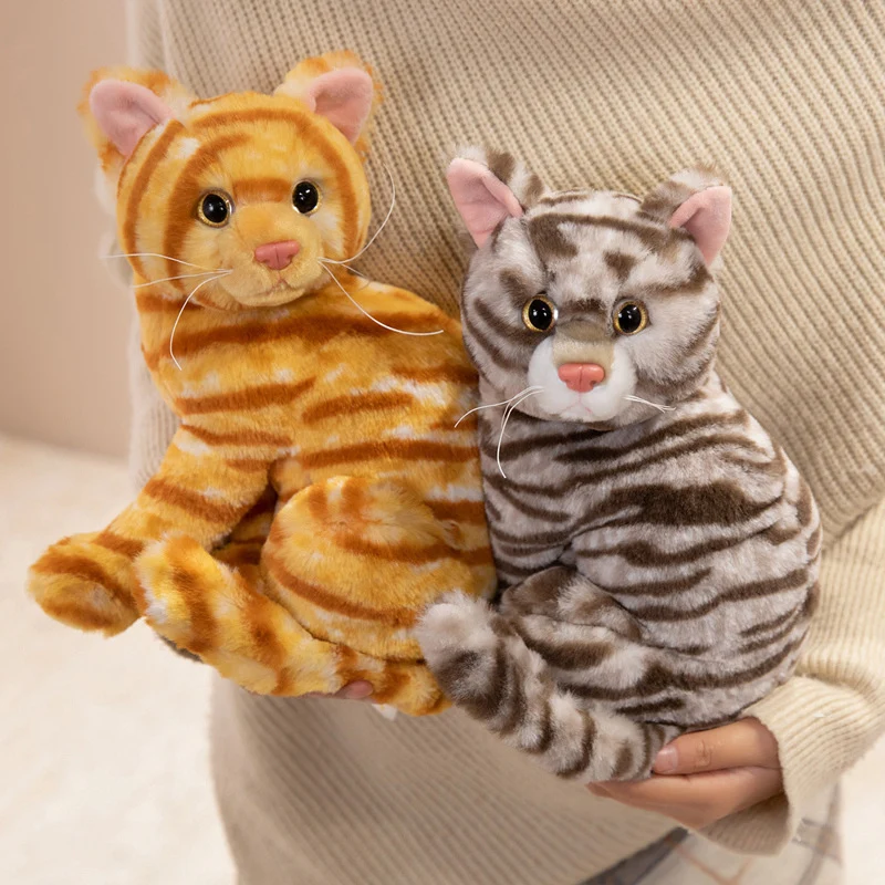Lifelike Stretching Cat Plush Floor Cuddle Pillow Stornfield