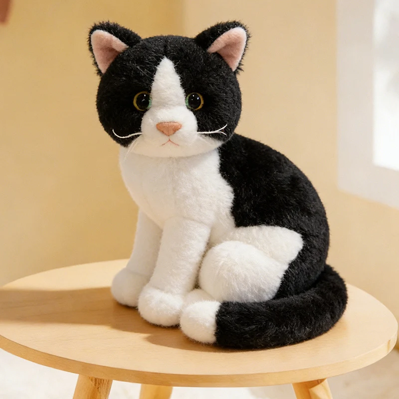 Lifelike Stretching Cat Plush Floor Cuddle Pillow Stornfield