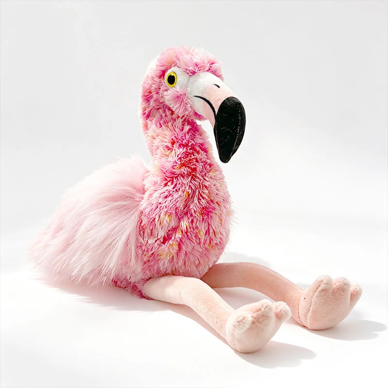 Lifelike Plush Parrot Toy with Embroidered Beak and Poseable Feet Stornfield