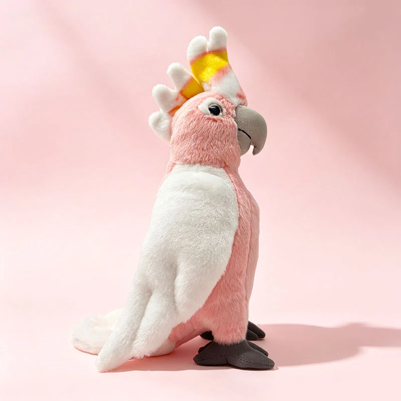 Lifelike Plush Parrot Toy with Embroidered Beak and Poseable Feet Stornfield