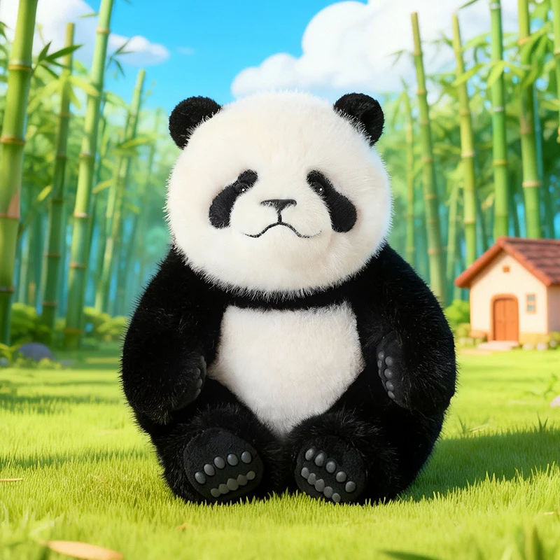 Sitting Plush Bear Cuddler with Ultra-Soft Faux Fur and Textured Paw Details Stornfield