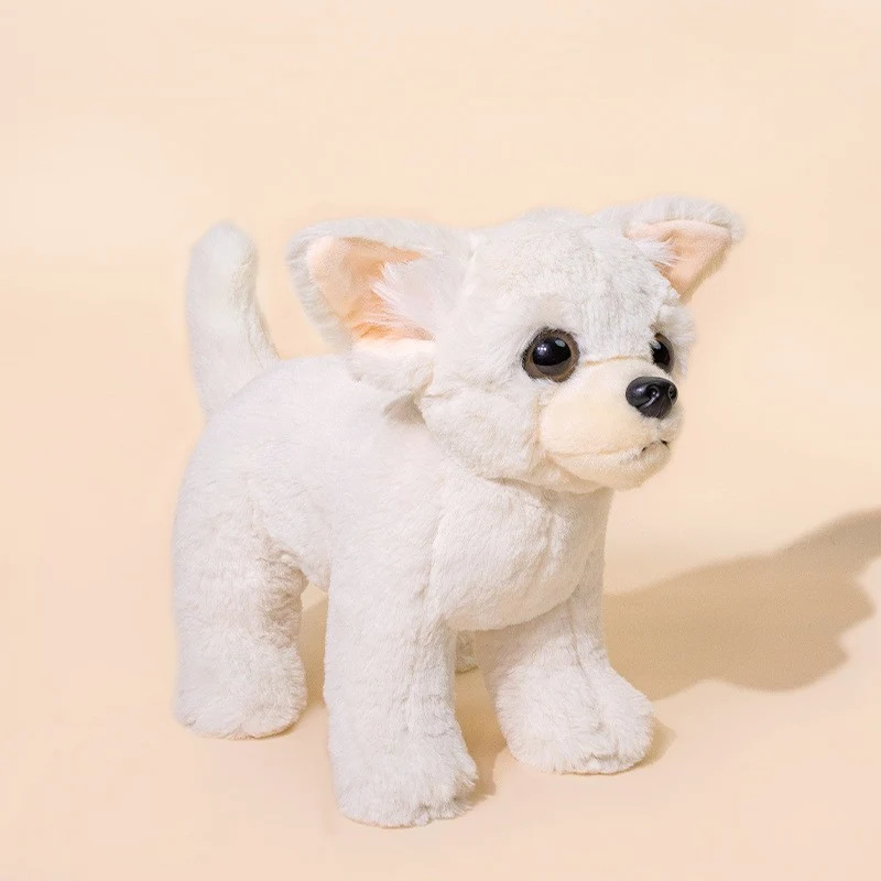 Realistic Border Collie Soft Plush Toy with Fluffy Long Fur Stornfield