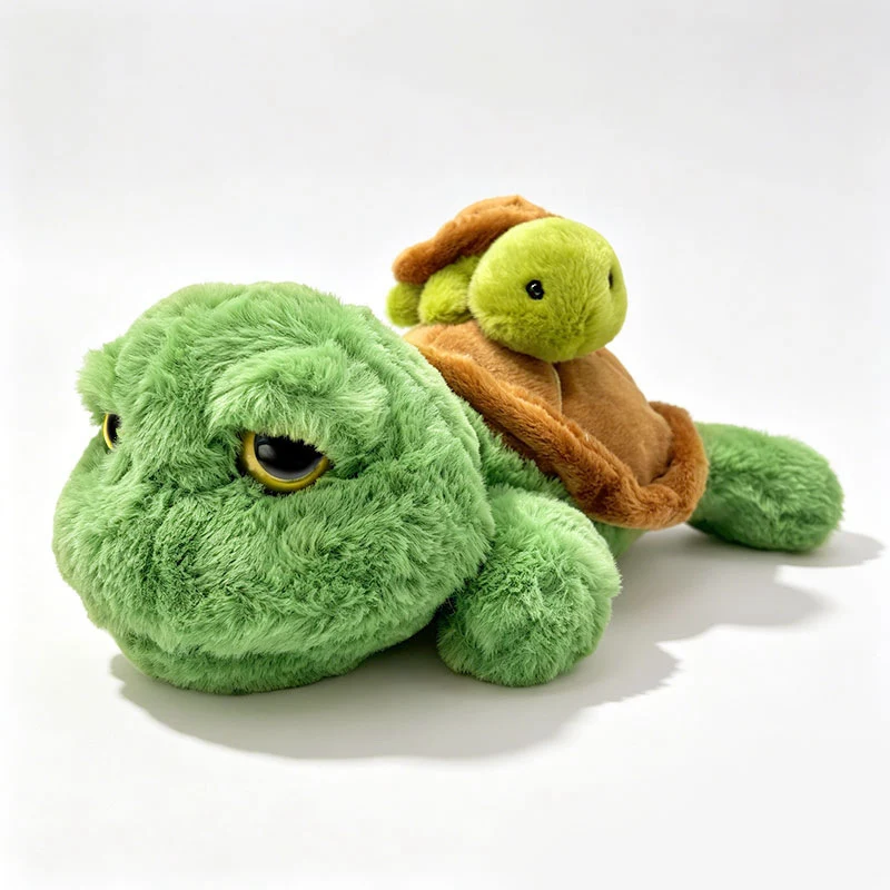 Plush Turtle with Nesting Baby on Shell Cuddle Pillow Stornfield