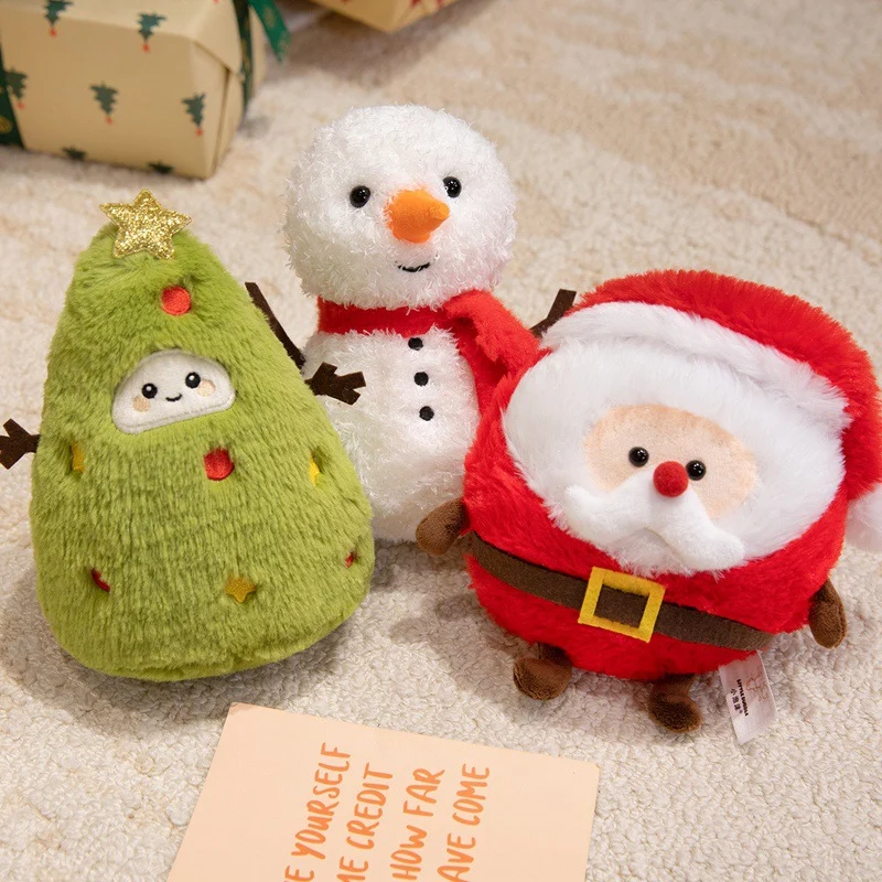 Plush Snowman Holiday Decorative Tabletop Soft Toy with Scarf & Felt Branch Arms Stornfield