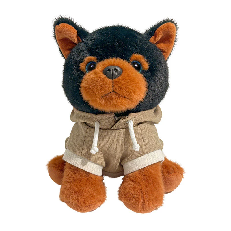 Plush Sitting Puppy in Hooded Sweatshirt Collectible Soft Toy Stornfield