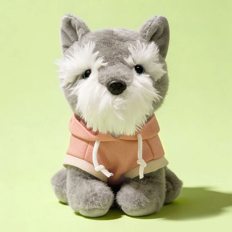 Plush Sitting Puppy in Hooded Sweatshirt Collectible Soft Toy Stornfield