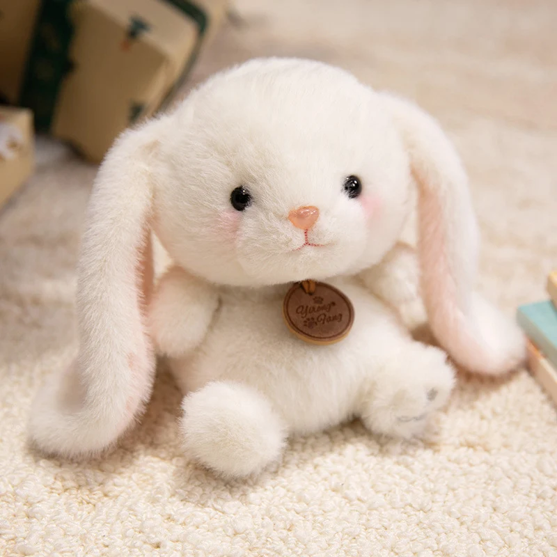 Plush Sitting Piglet Comforter Toy with Embroidered Paw Charm and Pendant Stornfield
