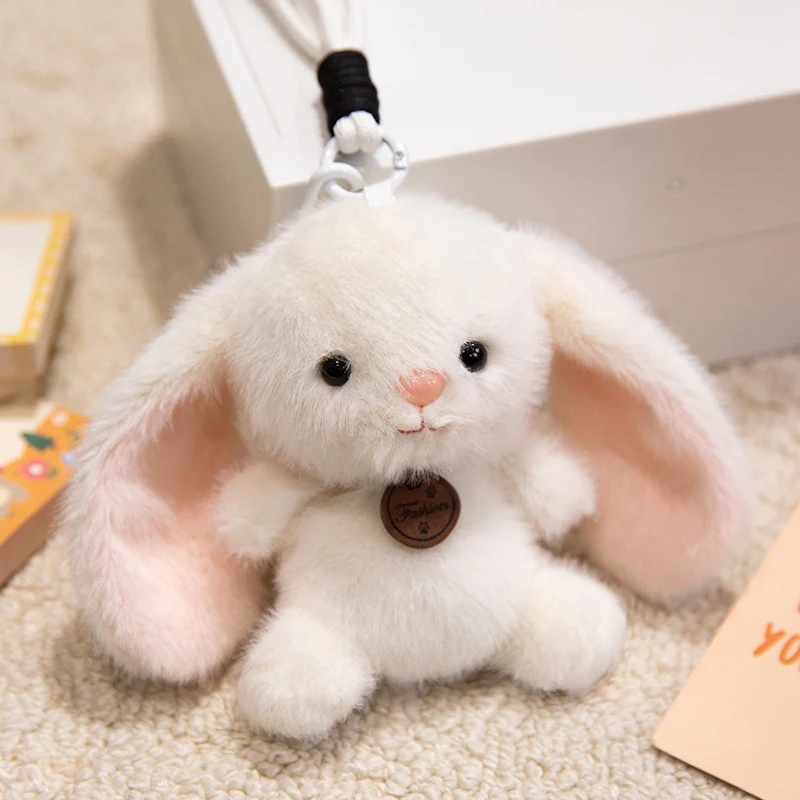 Plush Sitting Piglet Comforter Toy with Embroidered Paw Charm and Pendant Stornfield