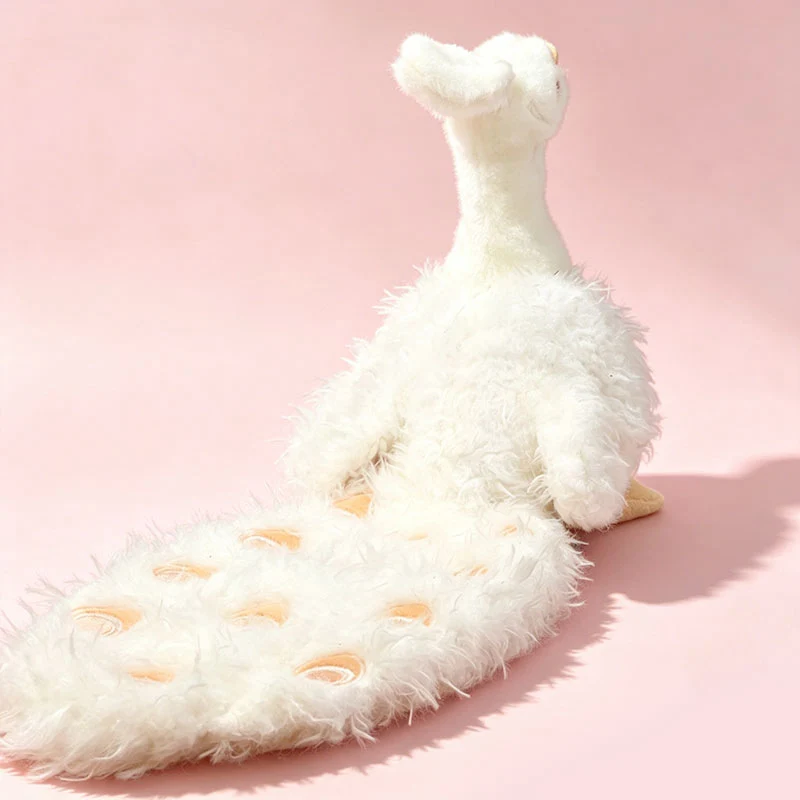 Plush Sitting Peafowl Comforter with Oversized Fluffy Tail Stornfield