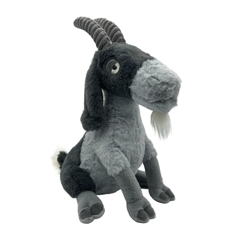 Plush Realistic Horned Mountain Goat Stuffed Animal with Soft Fur Stornfield