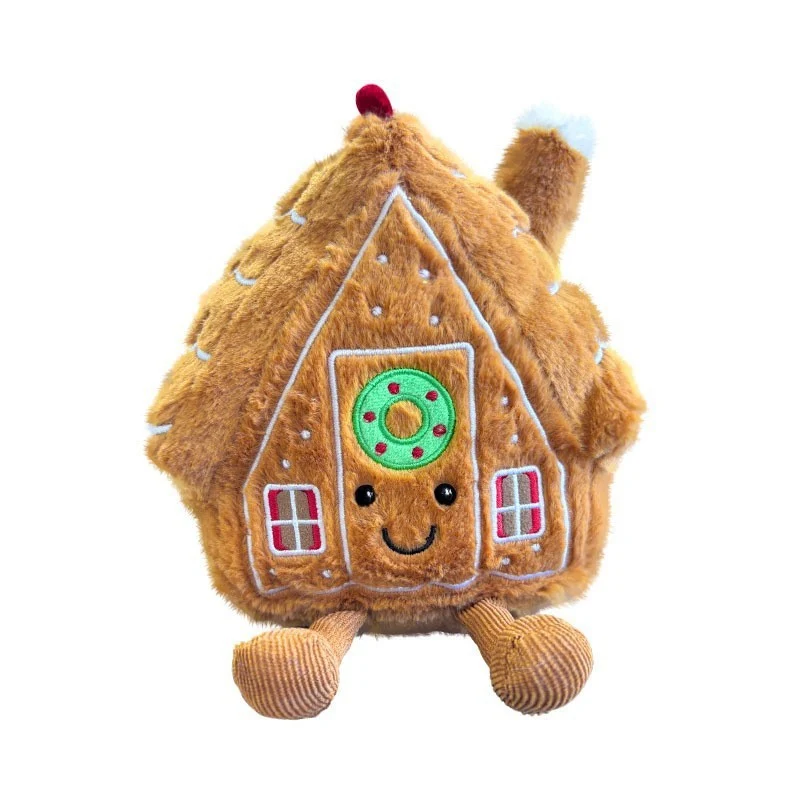 Plush Palm-Tree Character Sitting Soft Toy with Embroidered Face and Corduroy Legs Stornfield