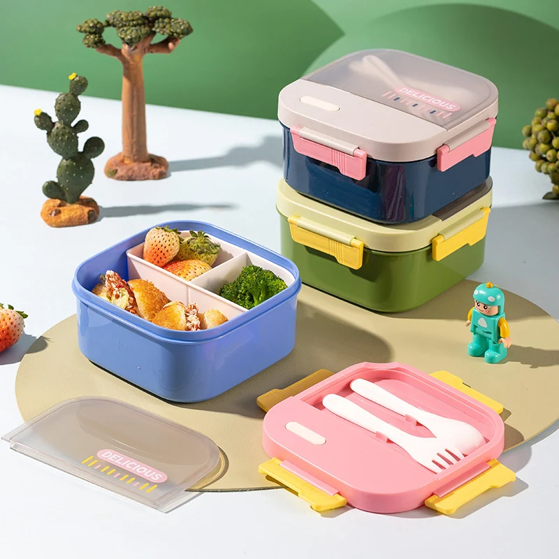 Vielseitige Auslaufsichere Lunchbox mit Besteck