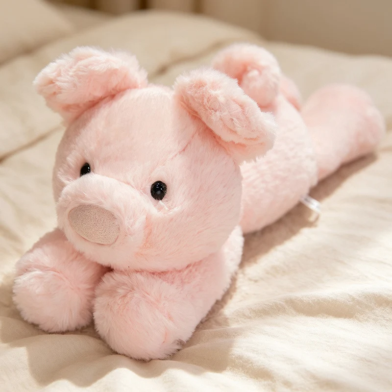 Plush Long-Body Cow Cuddle Pillow with Ultra-Soft Faux Fur Stornfield