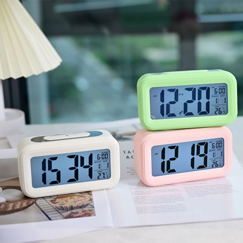 Digital Alarm Clock Light with LED Display