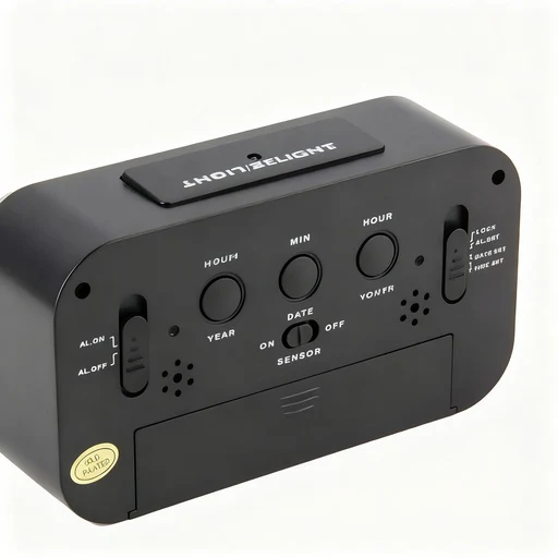 Digital Alarm Clock Light with LED Display
