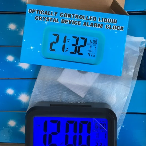 Digital Alarm Clock Light with LED Display