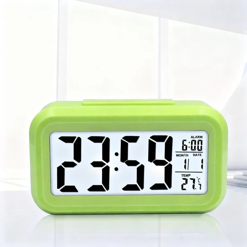 Digital Alarm Clock Light with LED Display