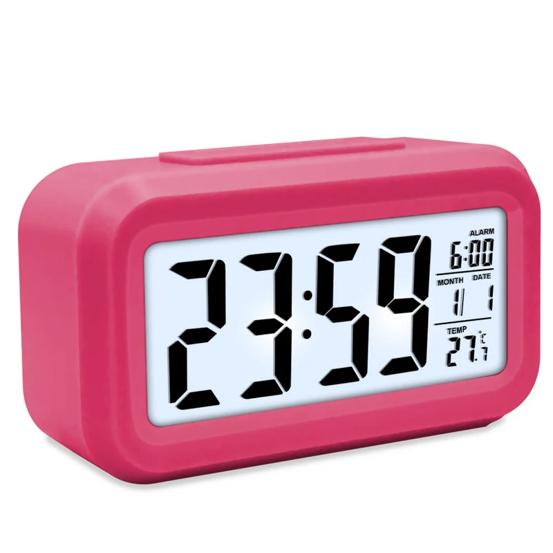 Digital Alarm Clock Light with LED Display
