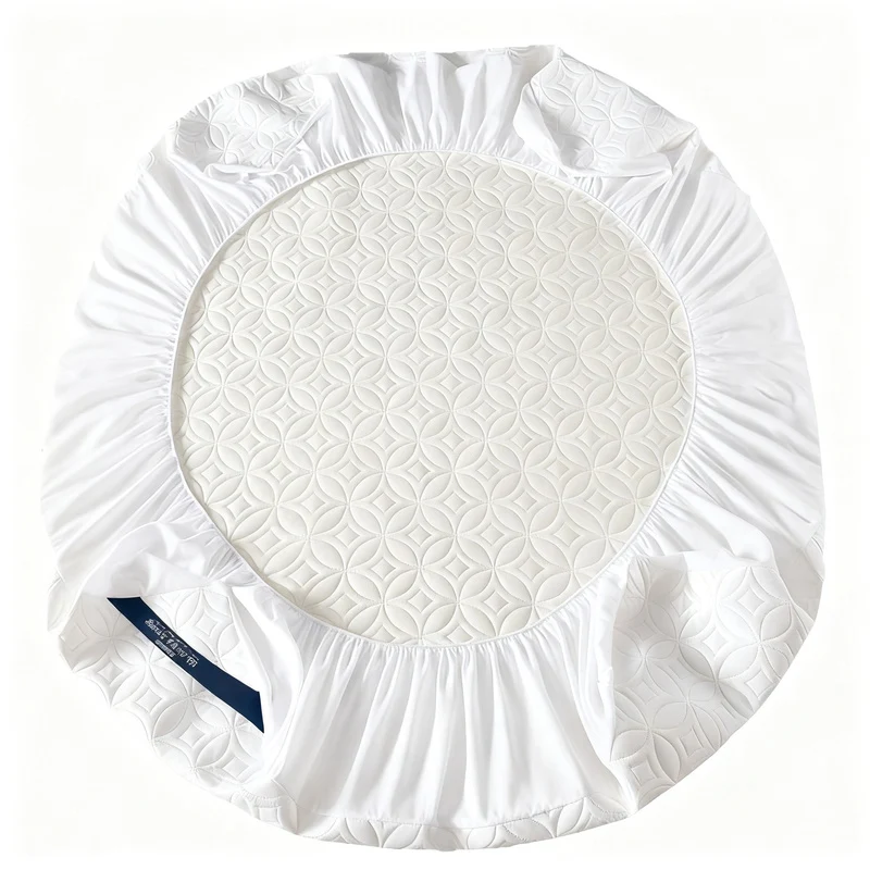 Waterproof fitted sheet with padding