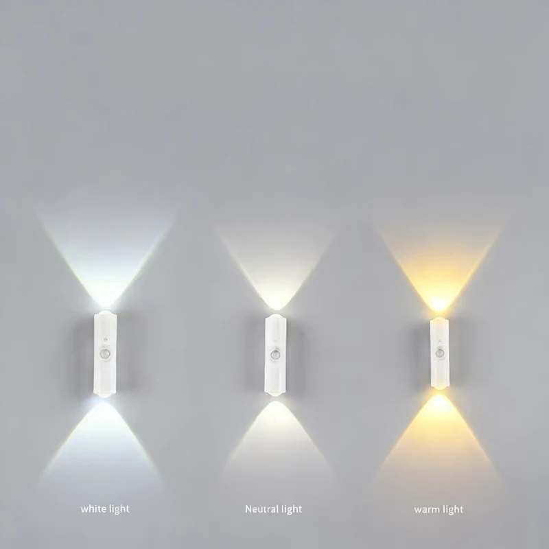Wall lamp with motion sensor and LED