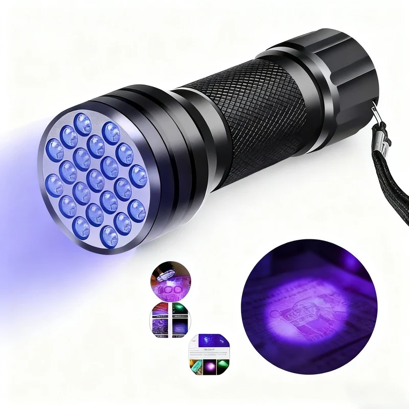 UV Flashlight with Aluminum Housing