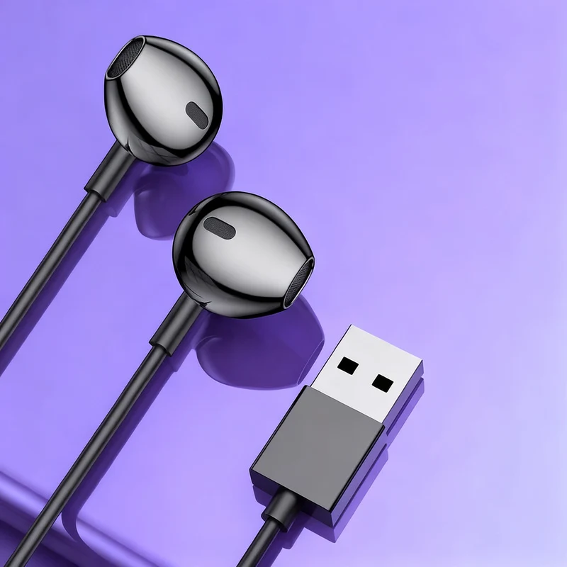 Foreign trade cross-border new model Usb in-ear ENDURANCE RUN 3C tuning with microphone tc mobile phone inline control earphones