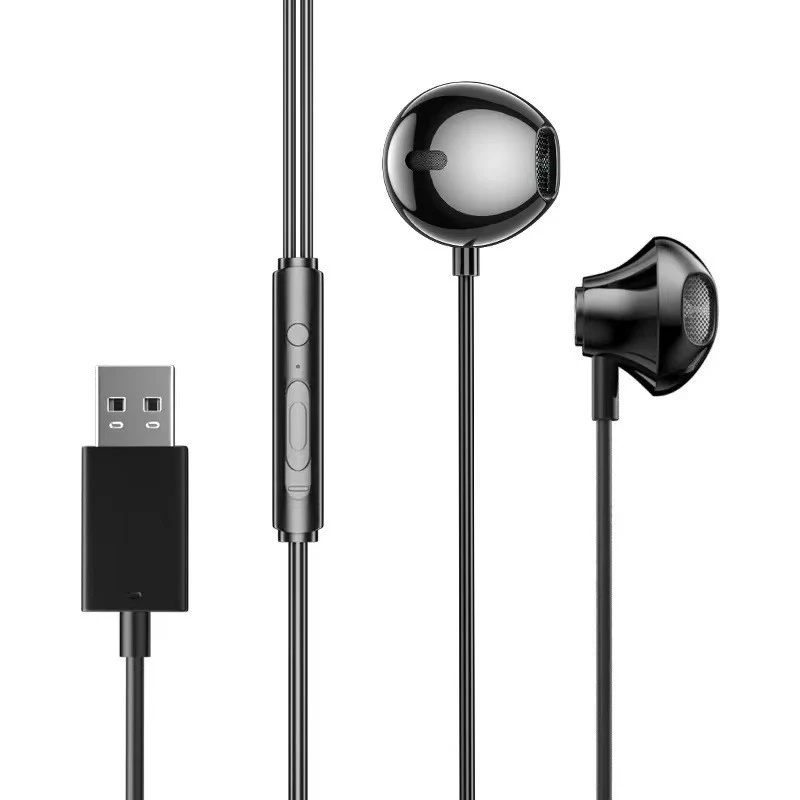 Foreign trade cross-border new model Usb in-ear ENDURANCE RUN 3C tuning with microphone tc mobile phone inline control earphones