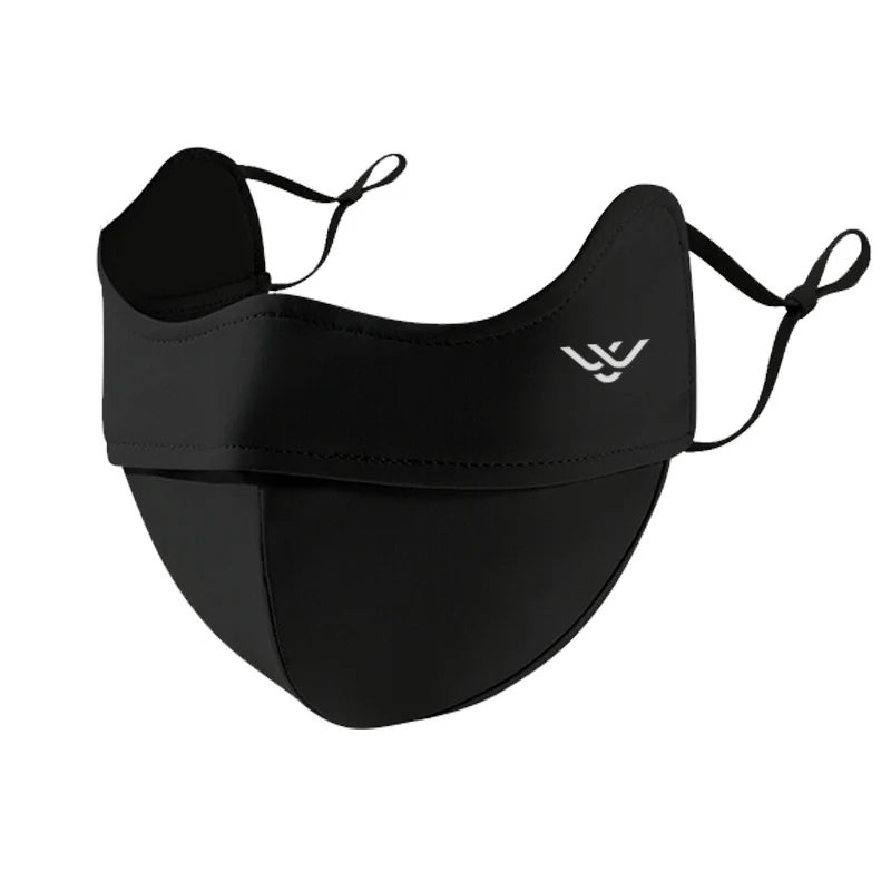 UV protection face mask with ear loops and neck protection