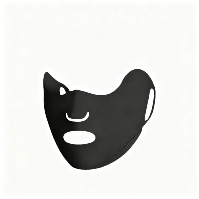 UV protection face mask with ear loops and neck protection