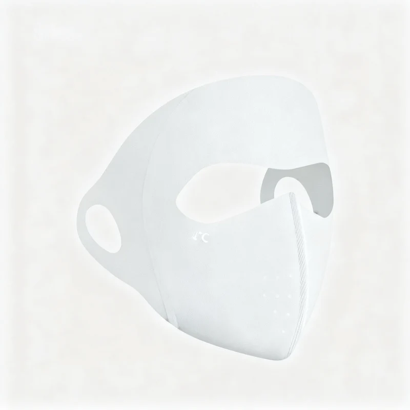 UV protection face mask with ear loops and neck protection