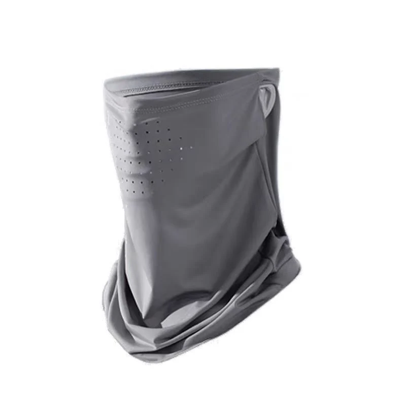UV protection face mask with ear loops and neck protection