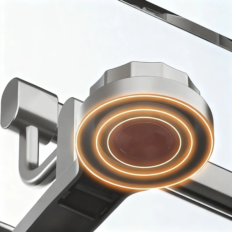 Towel holder with suction cup, foldable