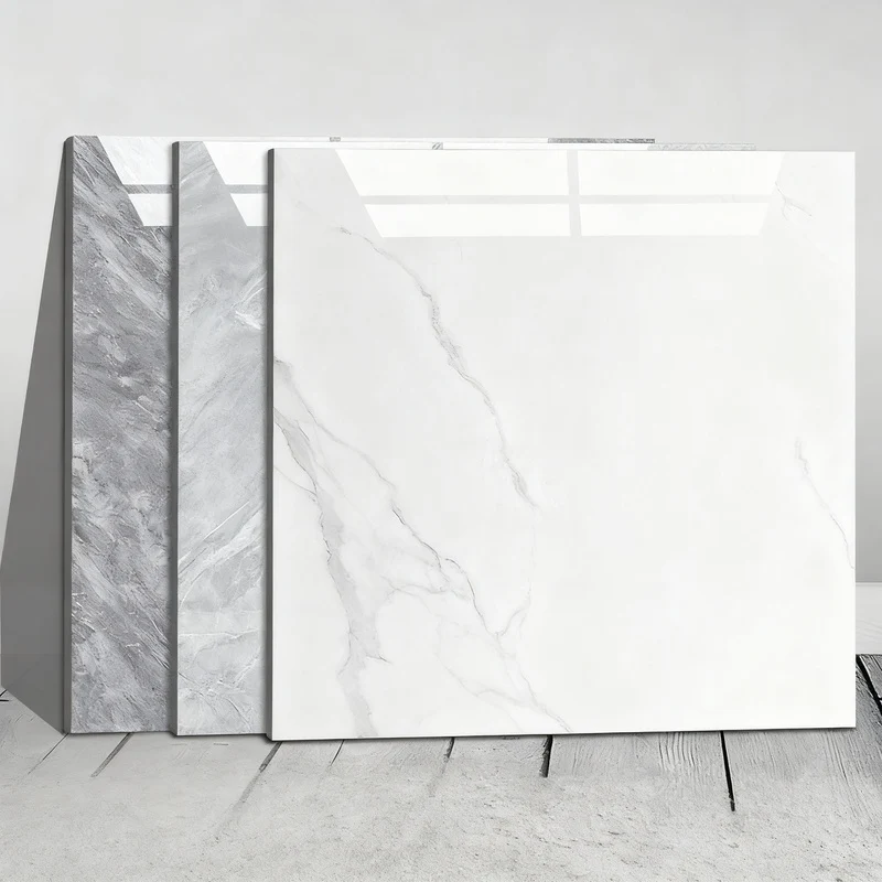 Self-adhesive PVC flooring with tile appearance