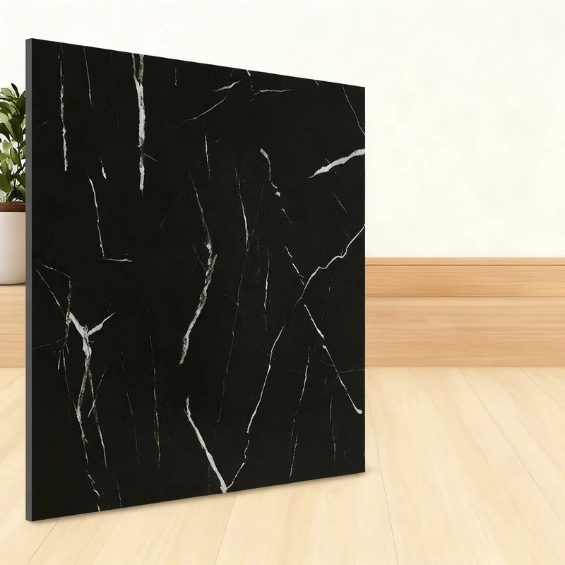 Self-adhesive PVC flooring with tile appearance