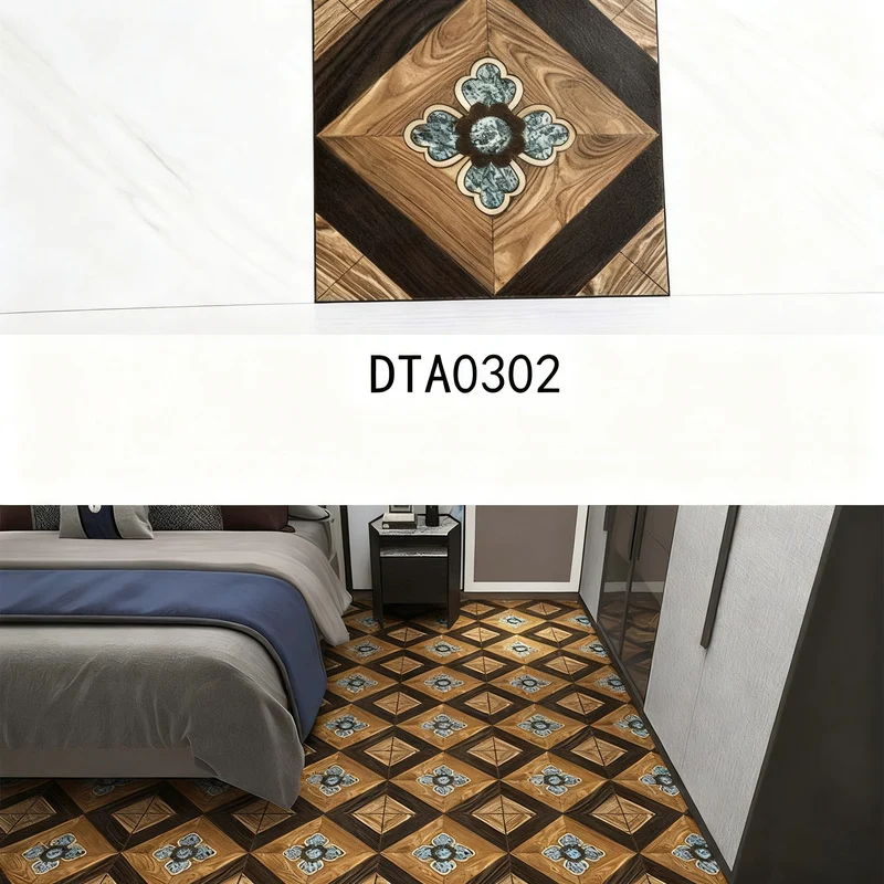 Self-adhesive PVC flooring with tile appearance
