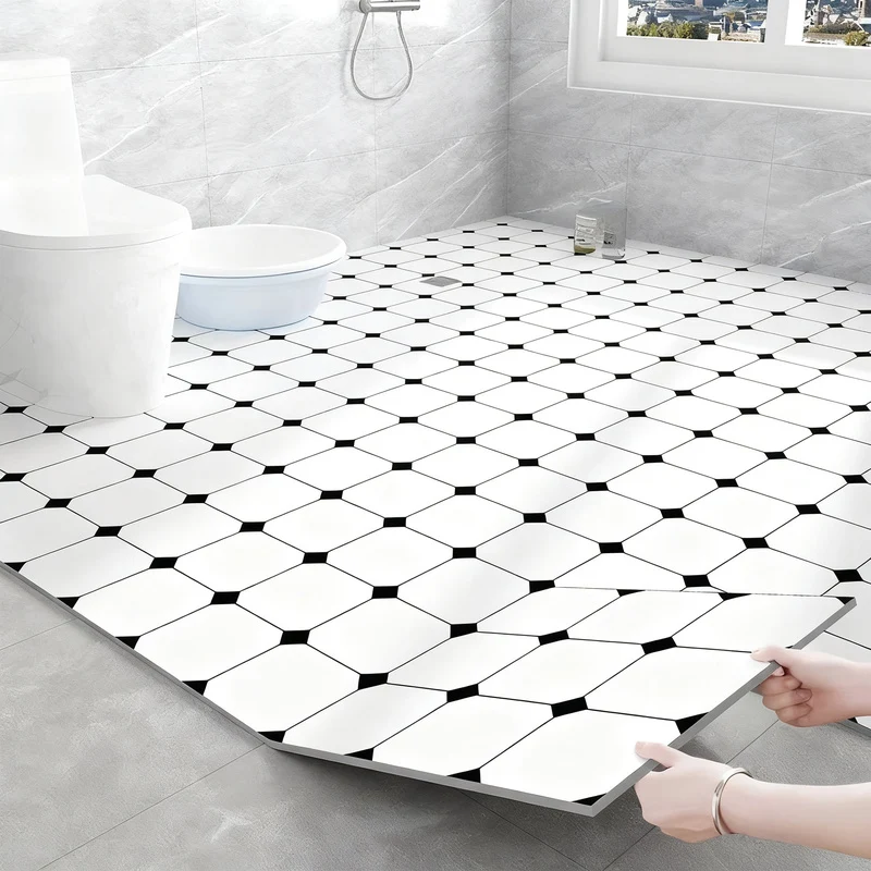 PVC flooring, self-adhesive