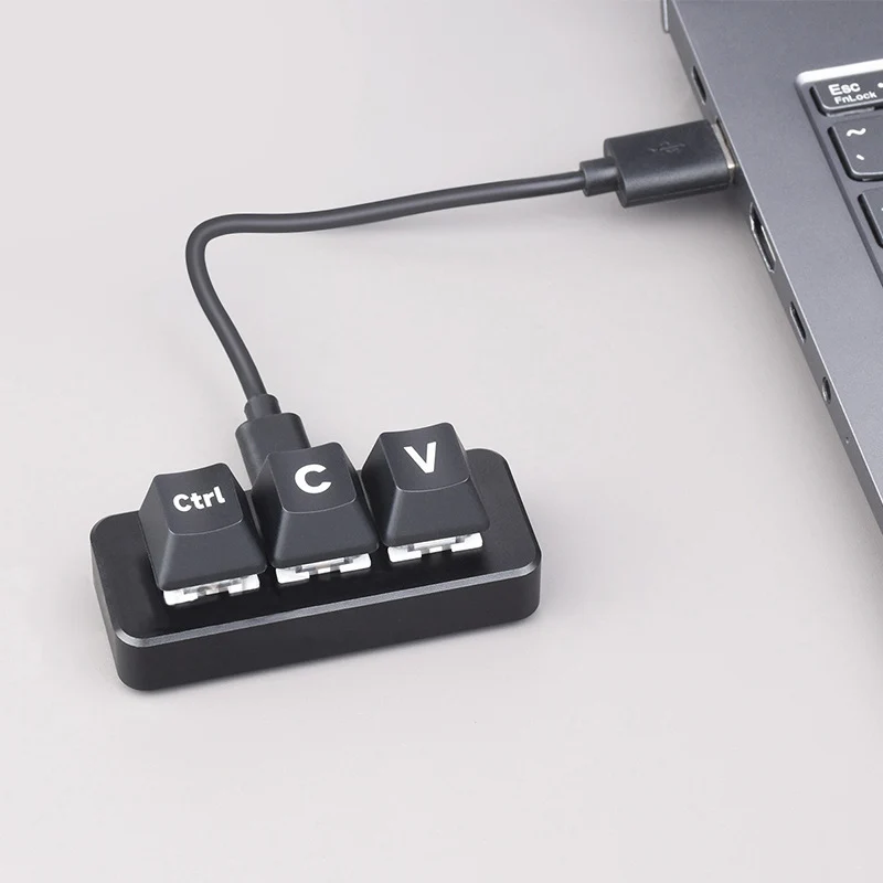 Programmable Mini Keyboard, 3 Keys