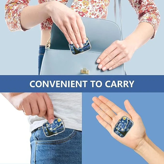 Pill organizer with compartments, portable