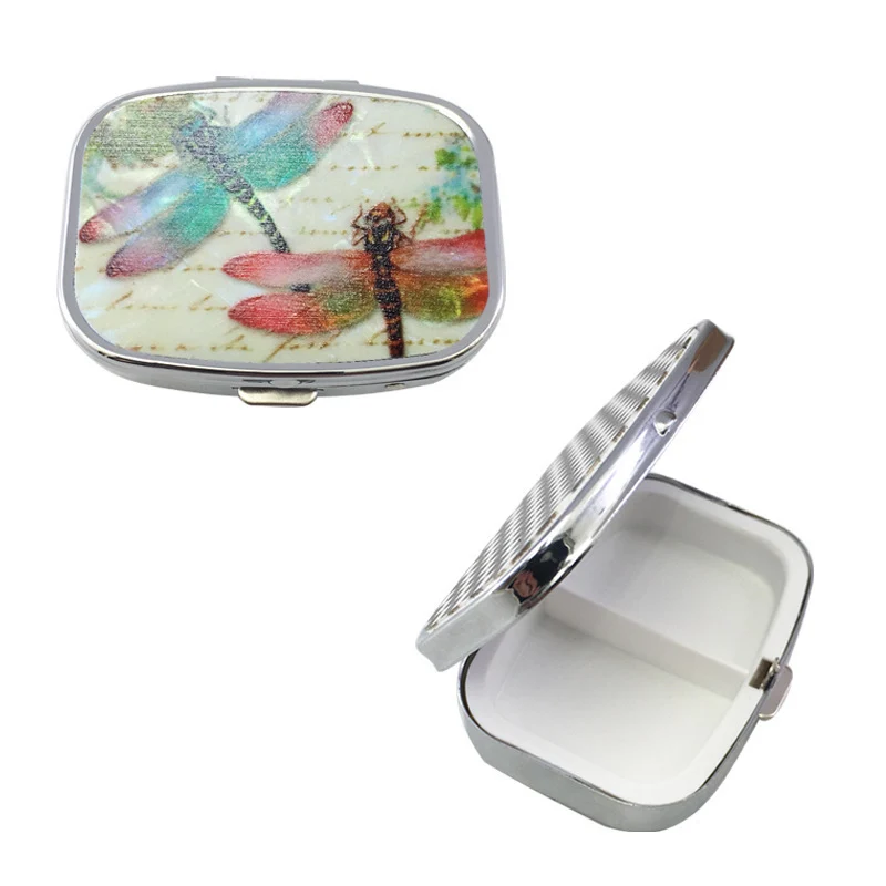Pill organizer with compartments, portable