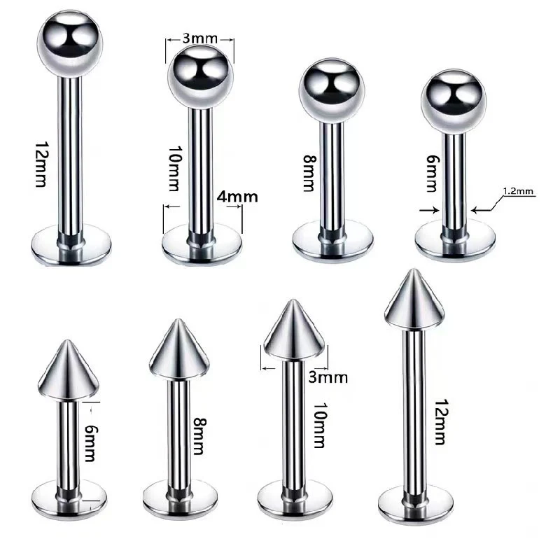 Titan Piercing bar with internal thread