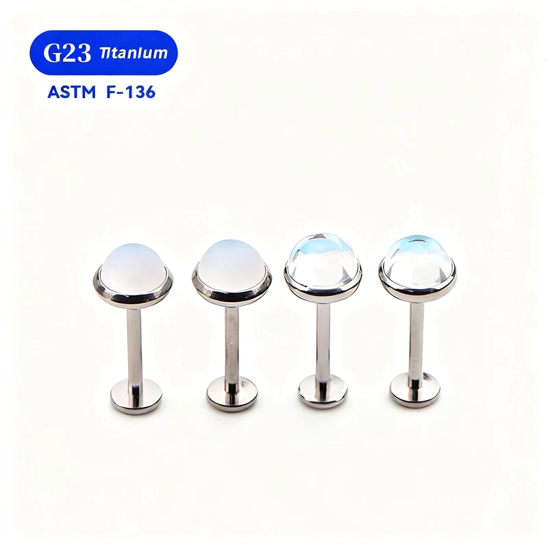 Titan Piercing bar with internal thread
